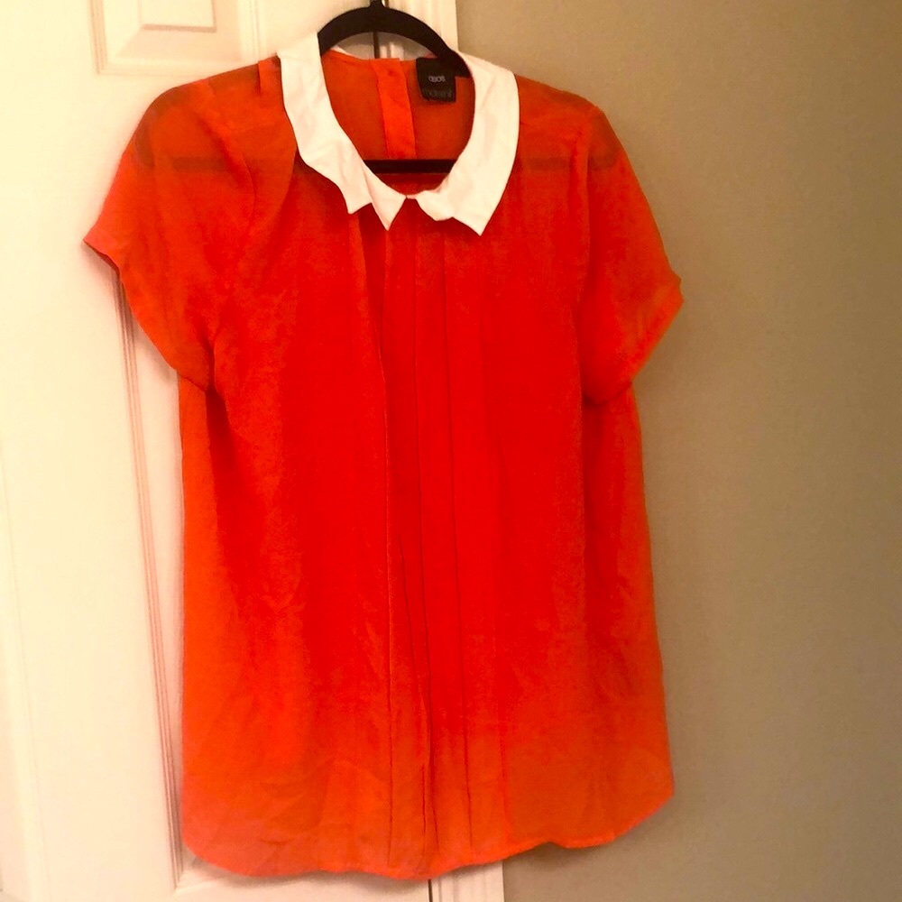 Maternity coral blouse (maternity)